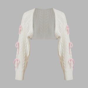 NWT 🎀 Knit Bow Long Sleeve Shrug 🎀